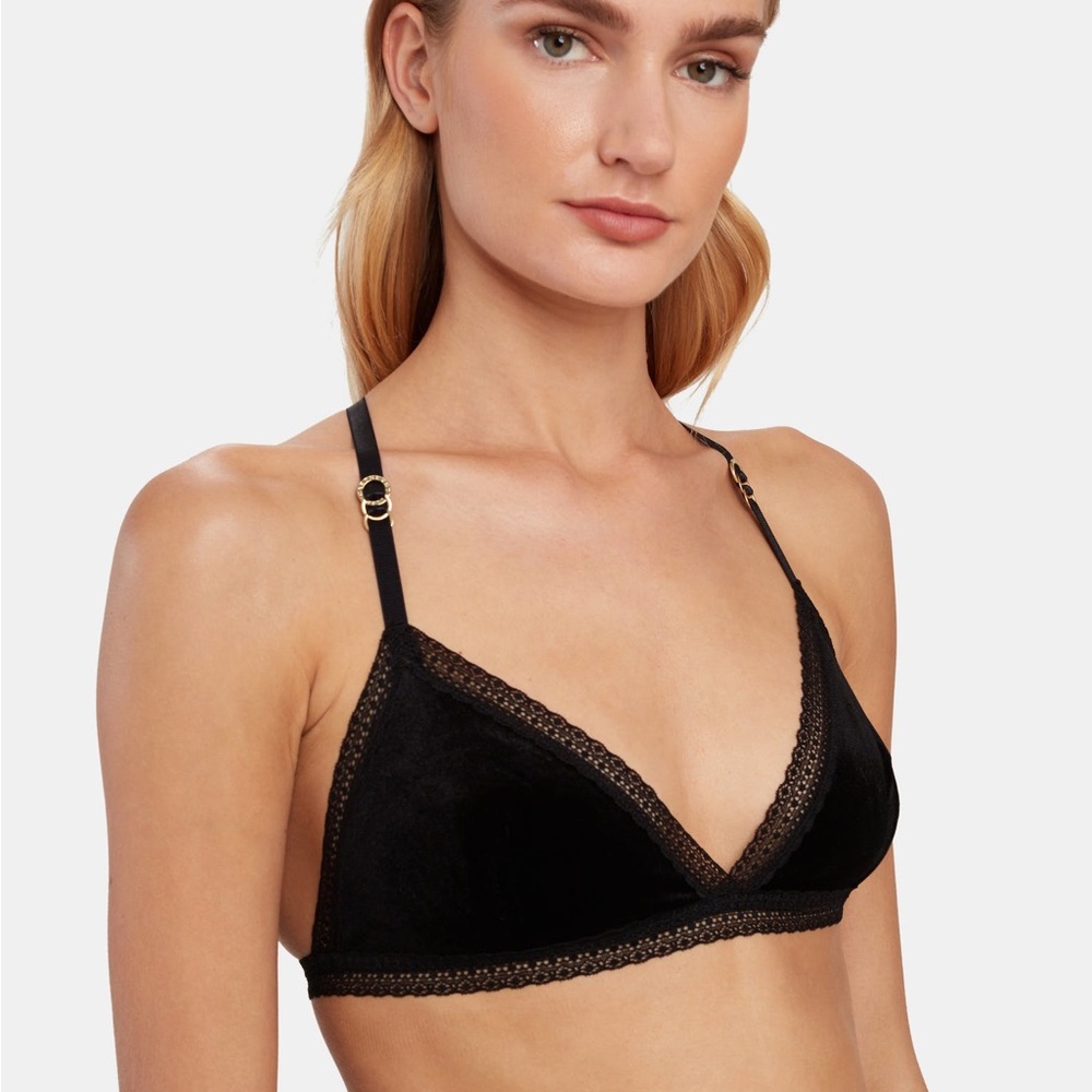 Stella McCartney Ally Velvet Bralette - L (NWT)